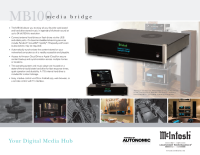 McIntosh MB-100 - Brochure 